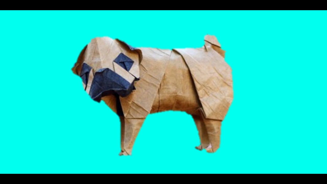 Origami Pug | Origami Dog Pug by Yoo Tae Yong ( Tutorial )