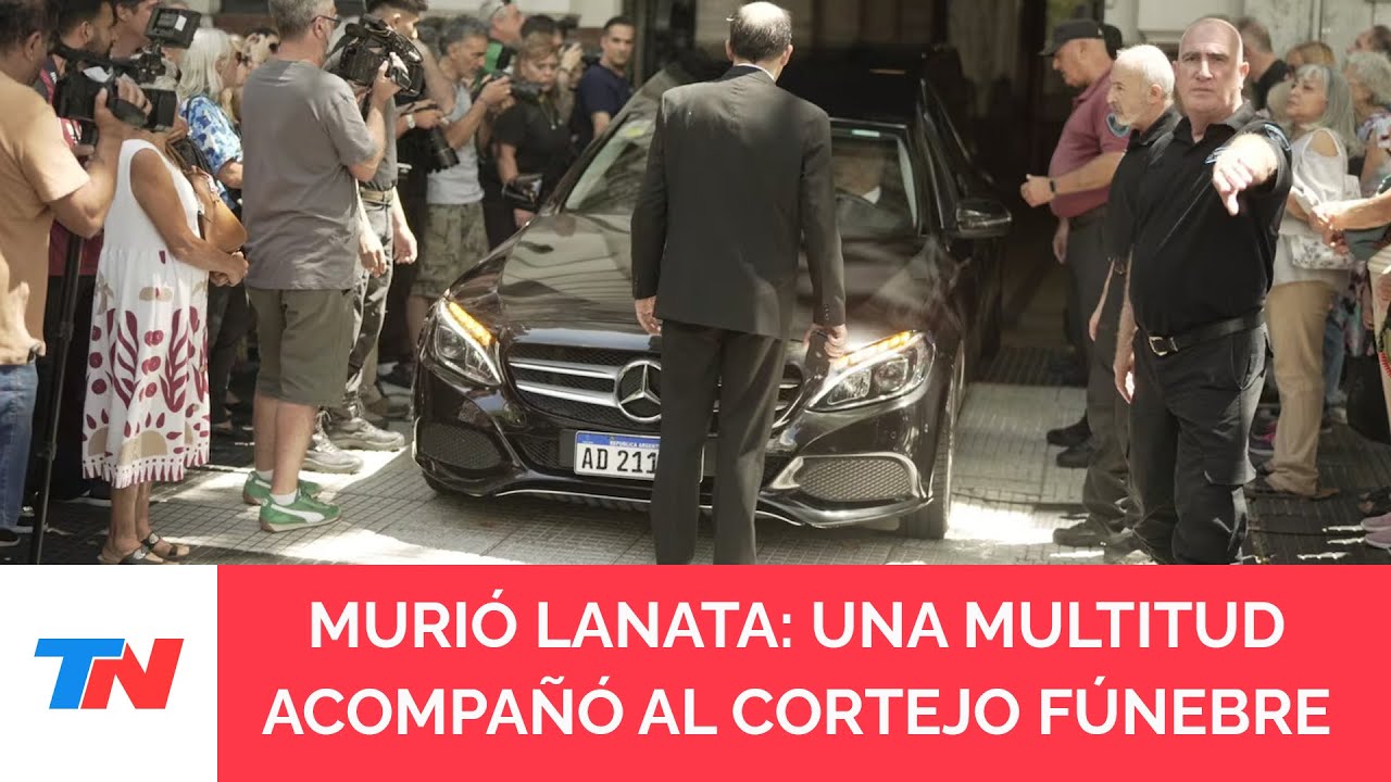 ÚLTIMO ADIÓS A JORGE LANATA: una caravana acompañó el cortejo que trasladó a Lanata al cementerio