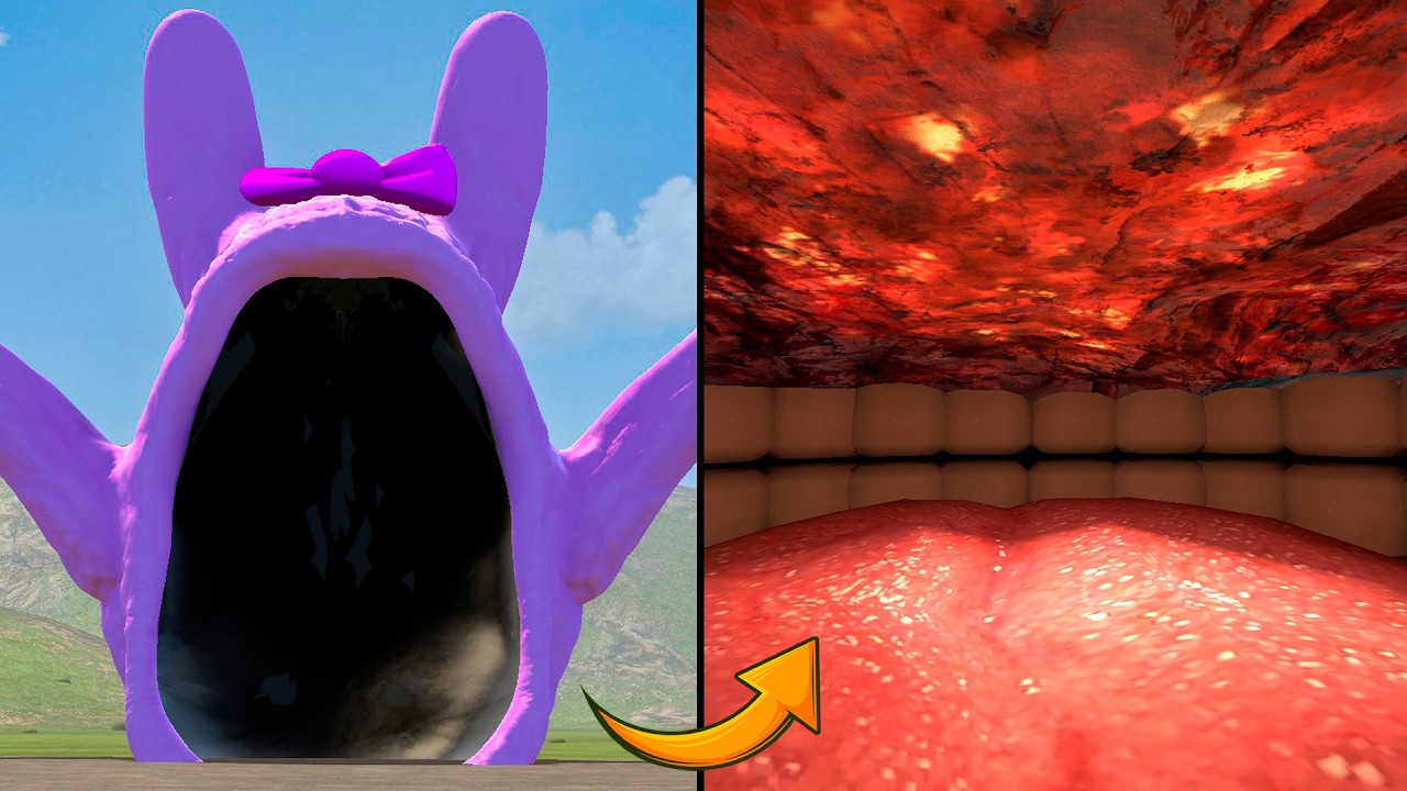 WHAT'S INSIDE THE PINKI SEA EATER SPRUNKI MONSTER! (Garry's Mod)