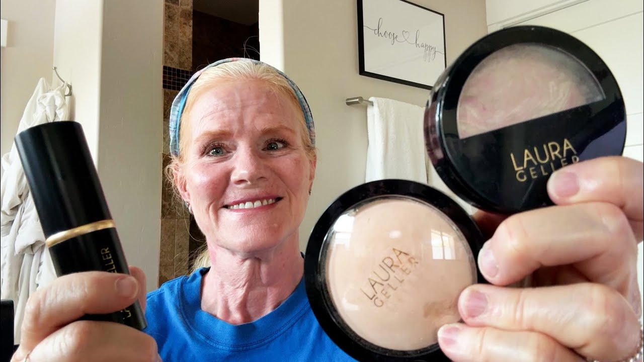 Laura Geller Foundation Split Test 💋 Double Take vs Balance-n-Brighten - Amazon Review