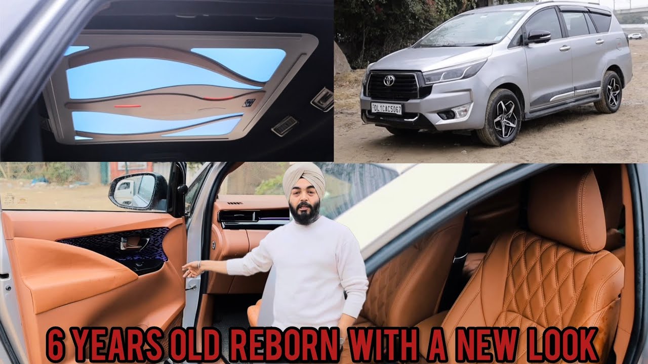 6 YEARS OLD INNOVA CRYSTA REBORN WITH A TOTAL NEW LOOK✅DULL INTERIOR❌LUXURY GLORY WINE✅SKY LIGHTS✅