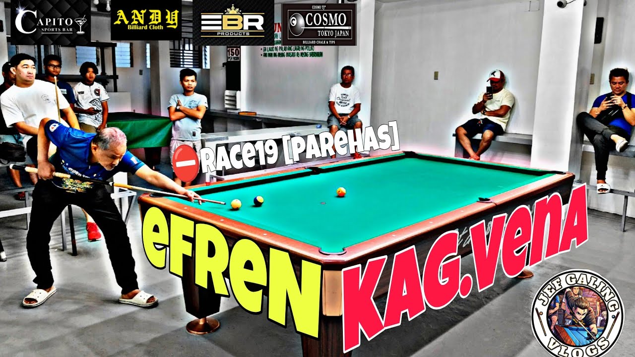Efren Reyes 🆚 Kag Vena castro ⛔Race19 ⛔@baet'sBilliardHall