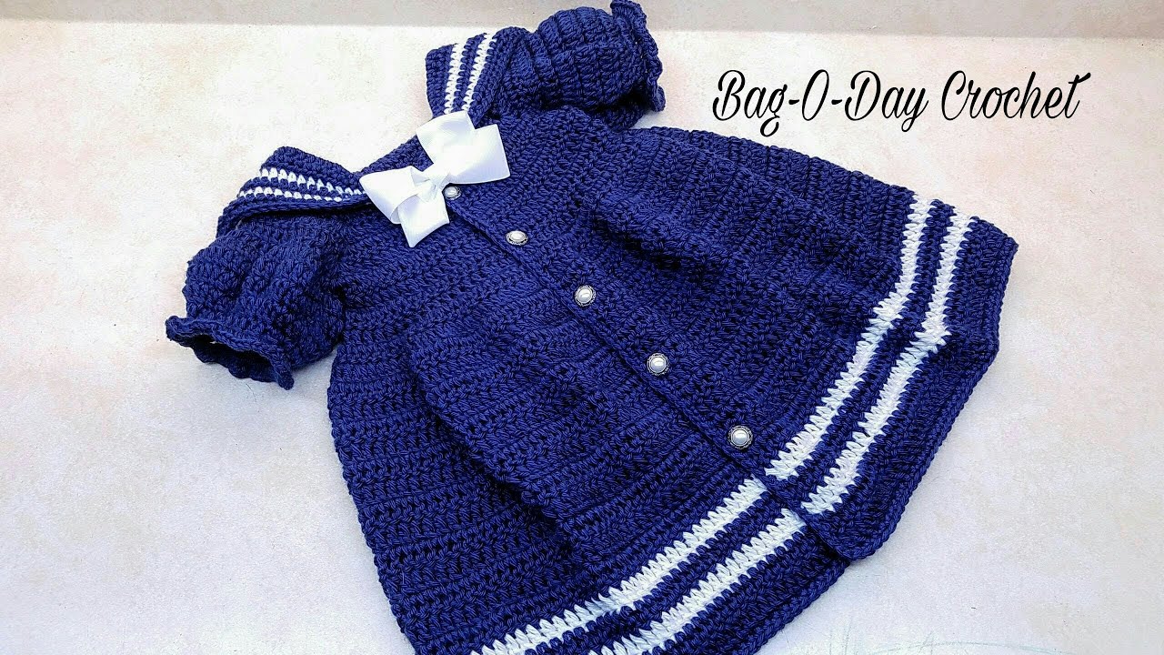 Easy Crochet Toddler Sailor dress Tutorial | The Sassy Lil Sailor