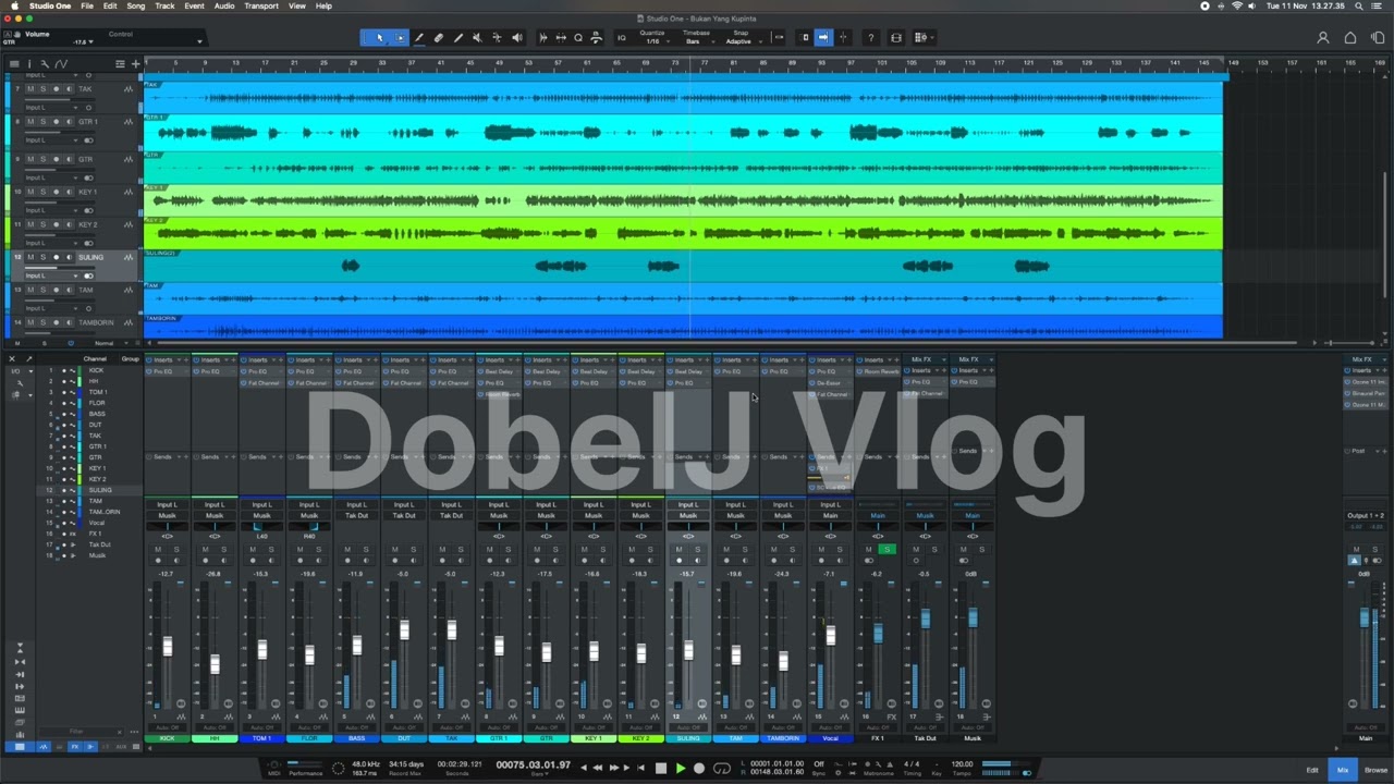 Bukan Yang Kupinta | Multirack | Studio One