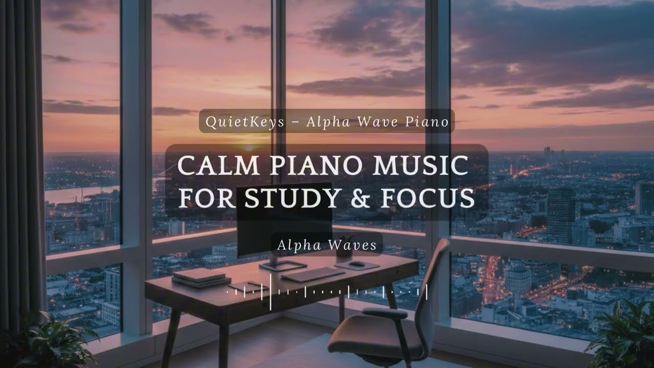 Calm Piano Music for Study & Focus | Alpha Waves