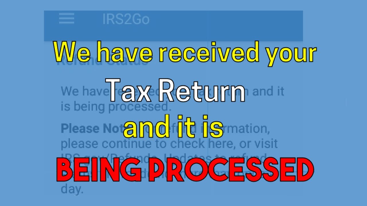 Статус в системе IRS WMR: Мы получили вашу налоговую декларацию, и она находится в процессе обраб...
