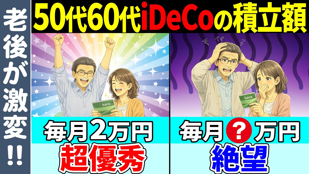 【知らないと大損！】50・60代が今からiDeCoやるならコレだけで老後安泰です【iDeCo/新NISA/老後資金】