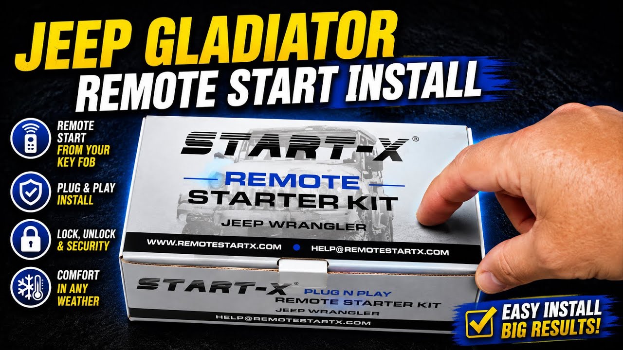 Установка дистанционного запуска Start-X для Jeep Wrangler JL и Gladiator JT 18–20+