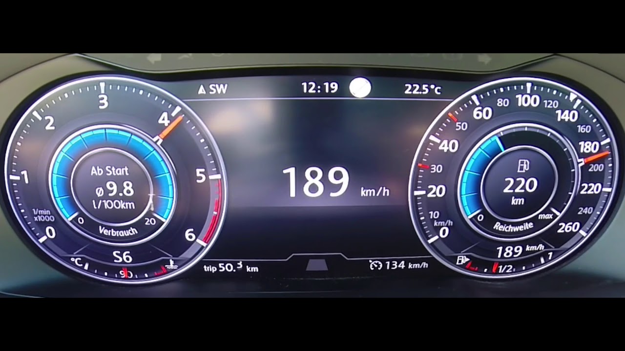 240HP BiTDI 2017 Volkswagen Passat   Acceleration 0-200km/h