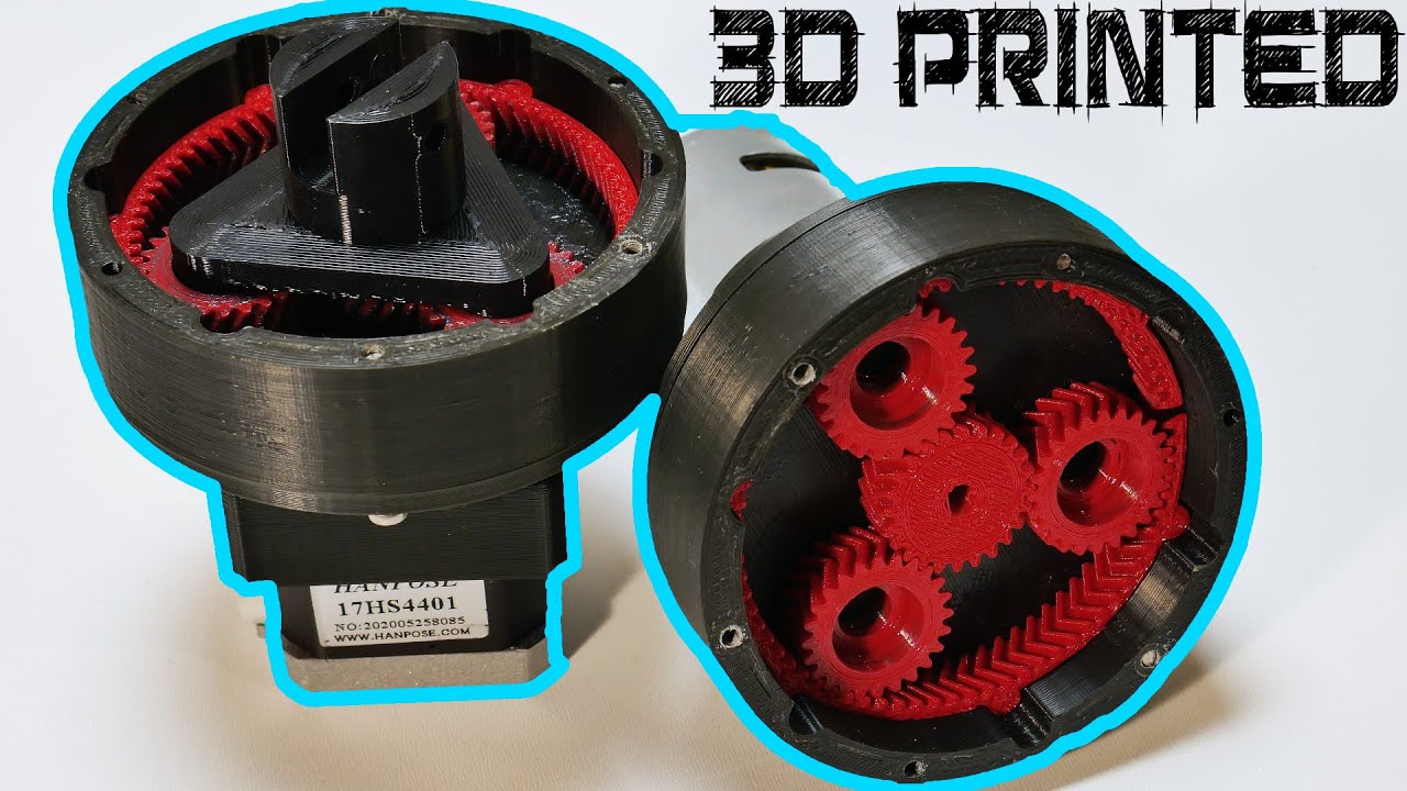 Планетарный редуктор, напечатанный на 3D-принтере — сборка, тестирование и проектирование (руково...
