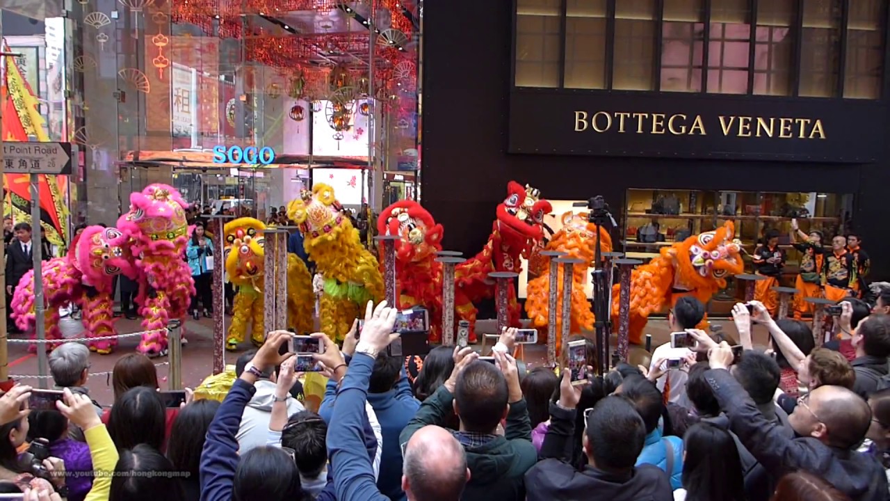 2017-Jan-28 #香港中國農曆新年 #銅鑼灣崇光 醒獅表演 #HongKongChineseNewYear #LionDance Show @ #CausewayBay SOGO