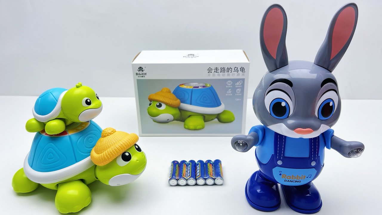 8-Minute Electric Toy Unboxing | Walking Turtle | Zootopia Rabbit Officer Judy | ASMR | Toy Review