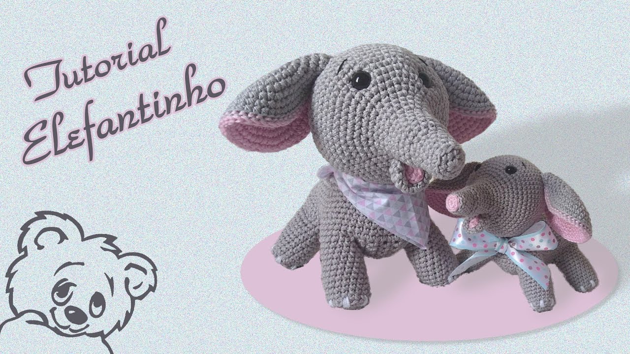ELEFANTINHO AMIGURUMI - PARTE 02  -  por @ArteeManhaKids
