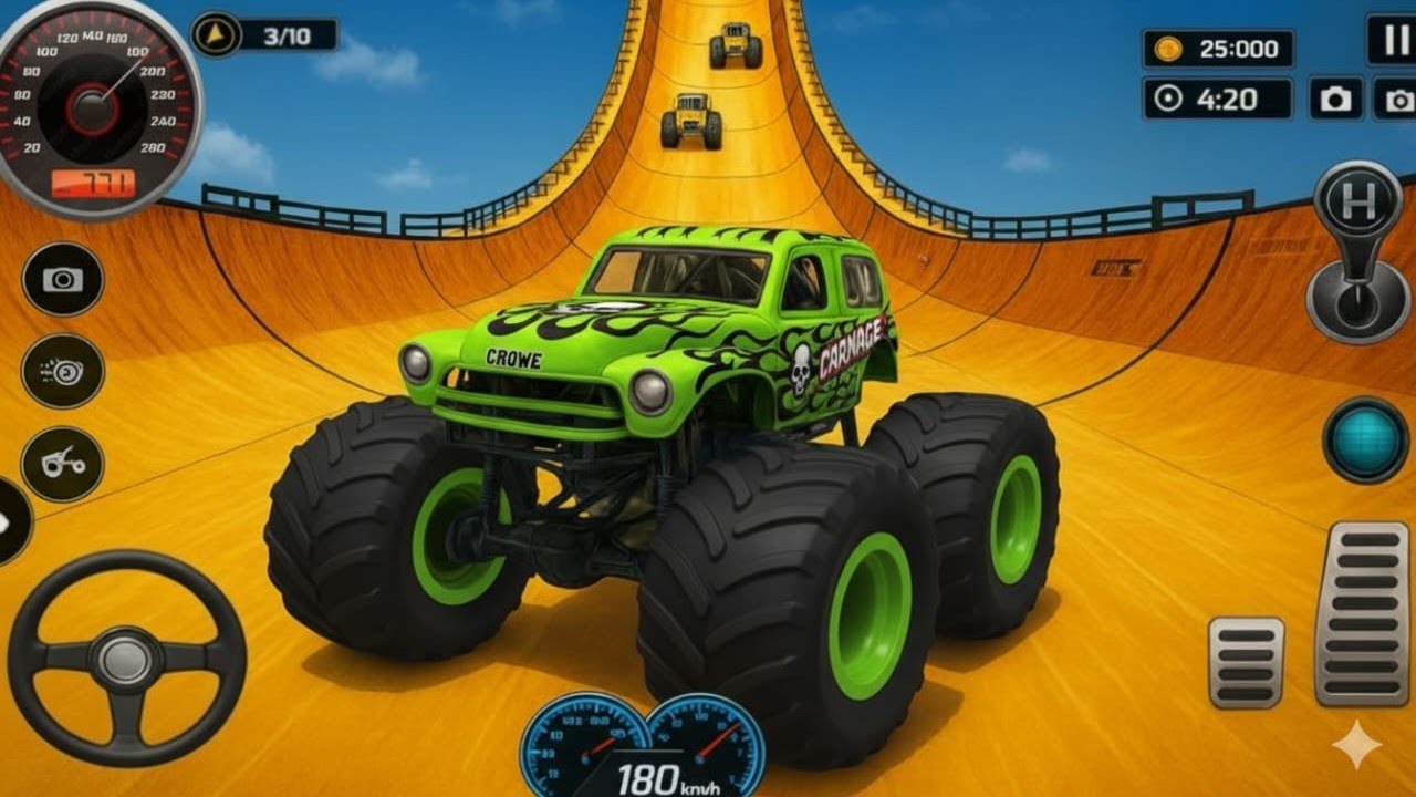 Monster Truck Mega Ramp Impossible Driver - Mega Ramp Monster Truck Racing - Android Gameplay