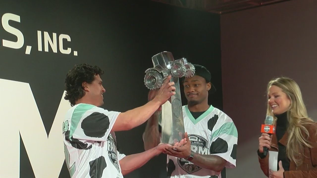NFL Players Compete In Farm Bowl