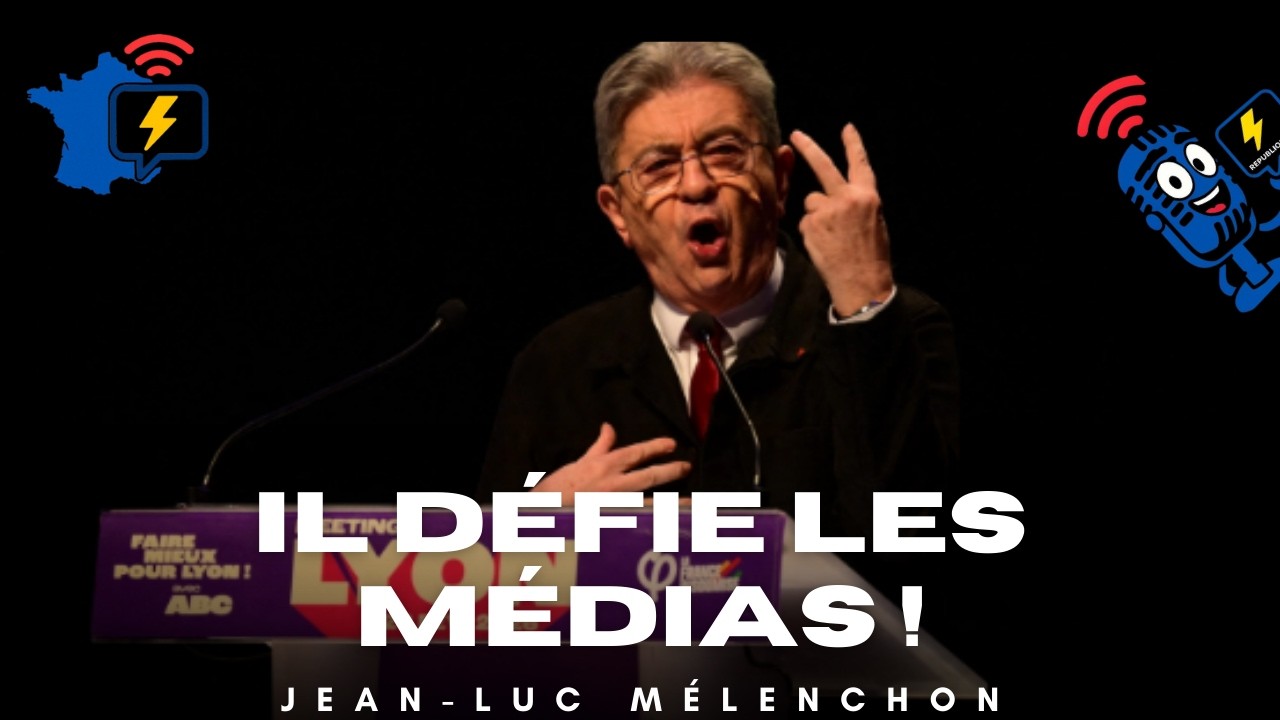 Personne ne s’attendait ça : Mélenchon en Meeting à Lyon,  Il Défie Tout le Monde
