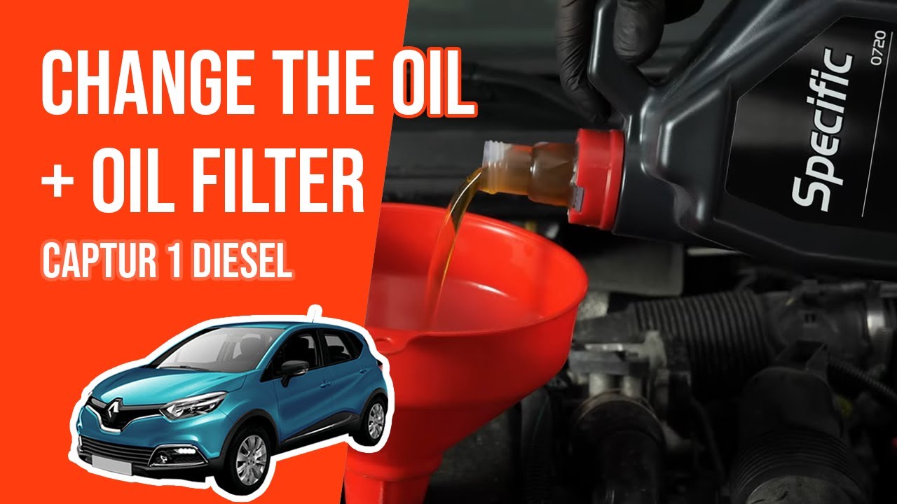 Change the oil and the oil filter Captur 1 1.5 dCi 🛢