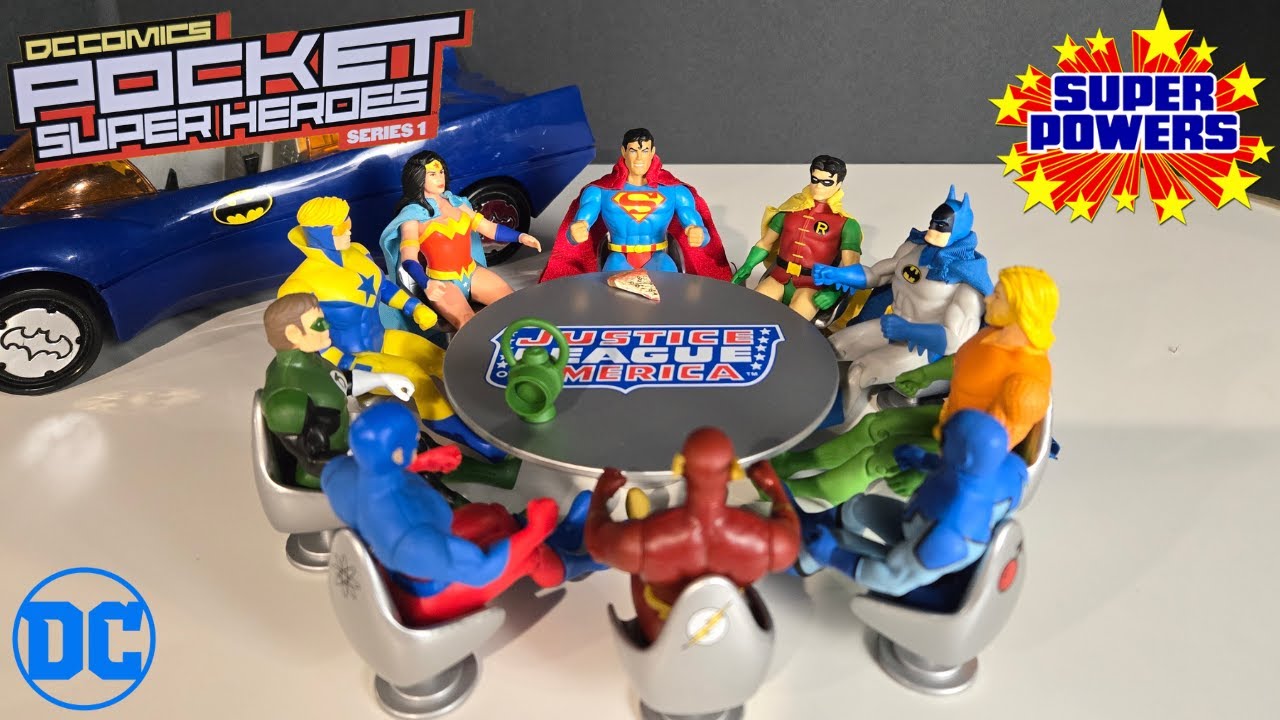 Dc Pocket Heros Table and Chairs
