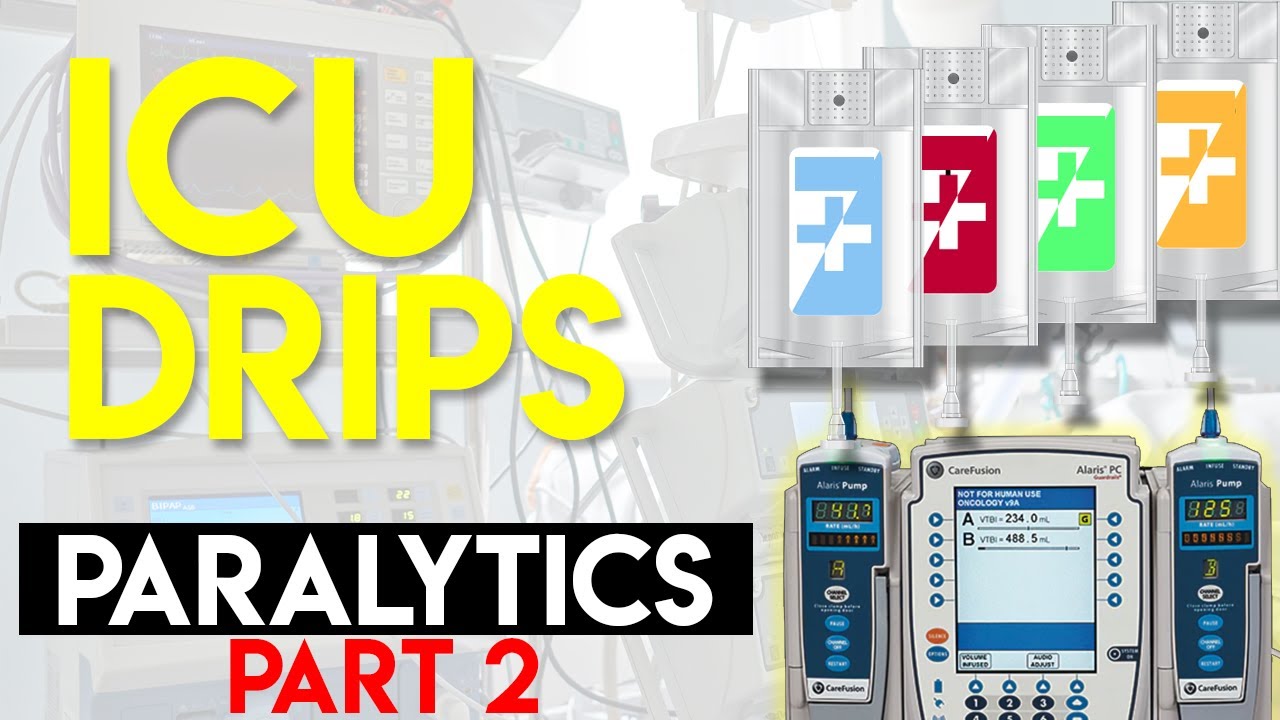 NEUROMUSCULAR BLOCKING AGENTS - Paralytics (Part 2) - ICU Drips
