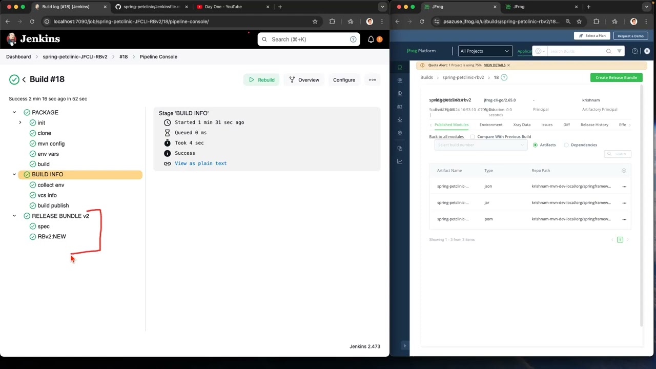 CI Demo] Spring PetClinic - Create MVN Package, SBOM, & Release Bundle using JFrog CLI