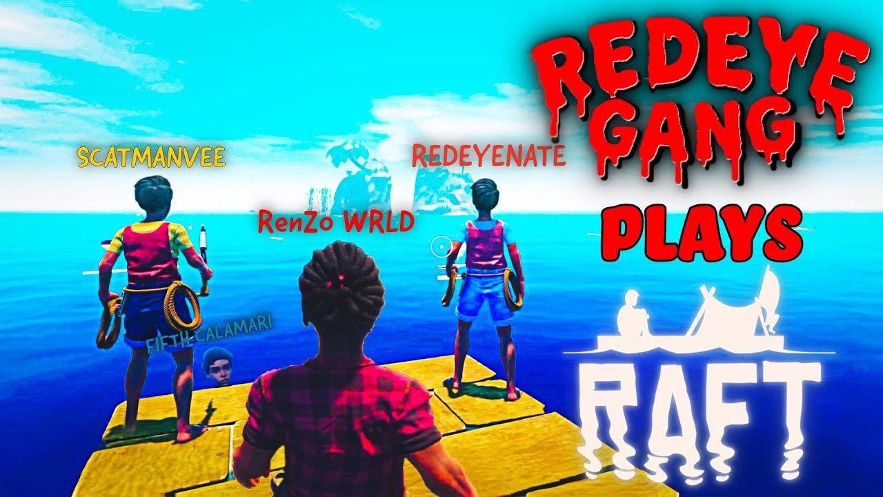 4 IDIOTS Play RAFT Funny Moments