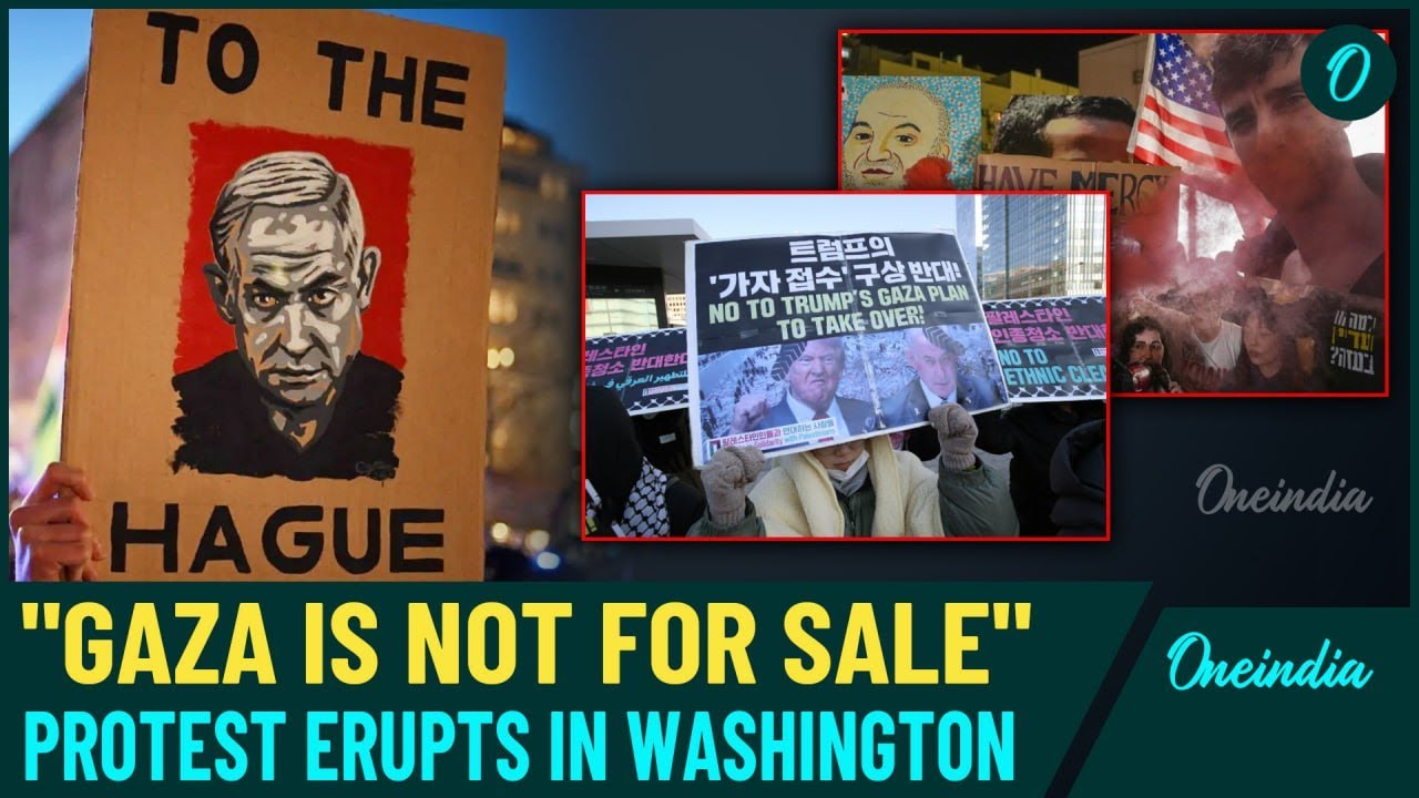 Americans Take to Streets in Washington: Protest Against Trump’s Controversial Plan to ‘Own’ Gaza