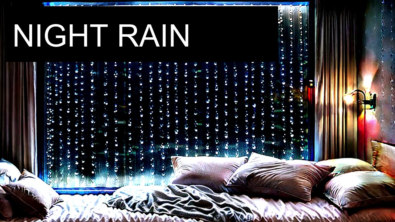 Night Rain on Window | Relaxing Sleep Sounds | 3 Hours #7012