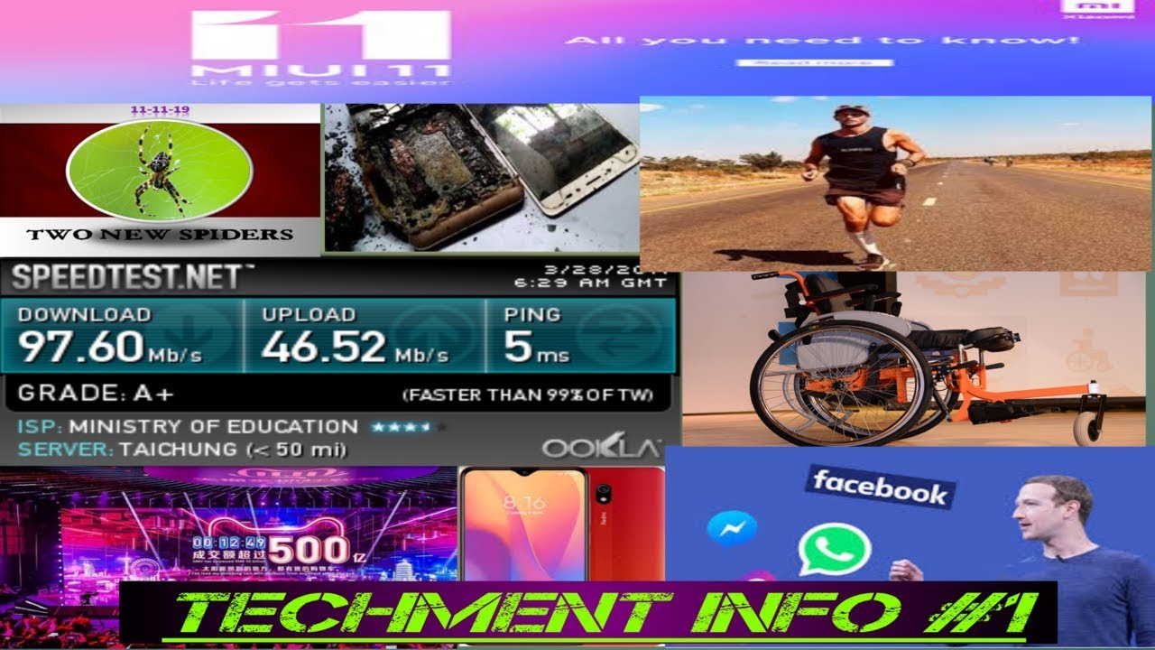 Techment Info #1 - Alibaba Sale, MIUI 11 update, Cam Scanner, Facebook logo, Wheel Chair, Ookla