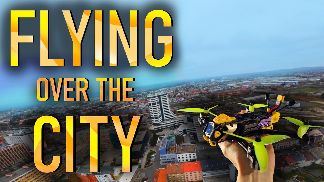 FLYING OVER THE CITY │CINEMATIC 4K