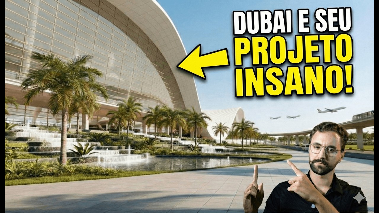 Dubai Está Construindo o MAIOR AEROPORTO do Mundo
