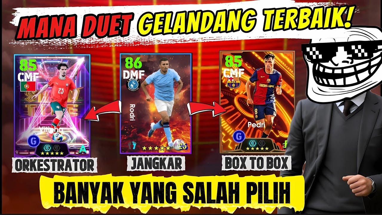 Jangan Salah Pilih🔥Tips Pilih CMF Meta Orkestrator vs Box to Box🔥Duet Jangkar Terbaik eFootball 2026