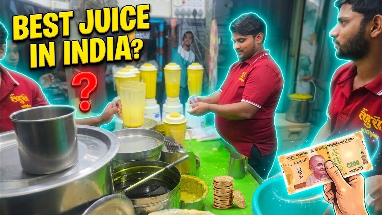 🔥 “पुणे का फेमस हरा जूस”😲 “एक साथ 5 मिक्सर!”