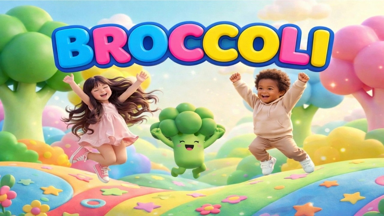 Learn to spell BROCCOLI | Vegetable song | Nursery rhyme for kids | Fun kids song | spelling song