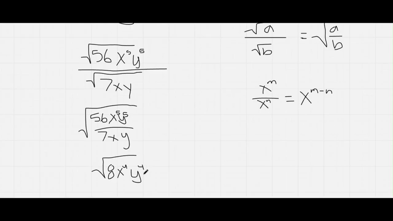 Dividing Radical Expressions (Part 2) - Algebra 2