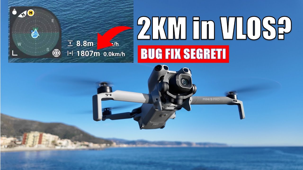 DJI MINI 5 PRO: Bug Fix SEGRETI | Ho volato a 2 KM in VLOS?