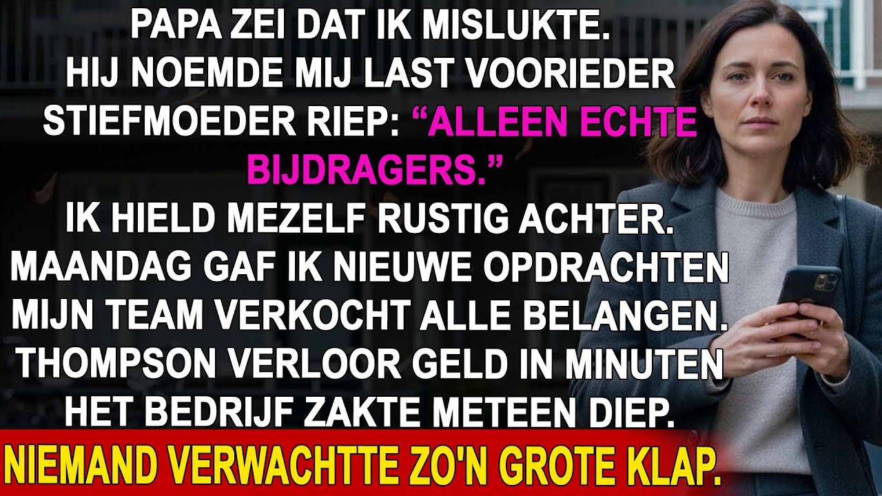 Papa stuurde een sms  'We verkopen je ouderlijk huis'   waargebeurd
