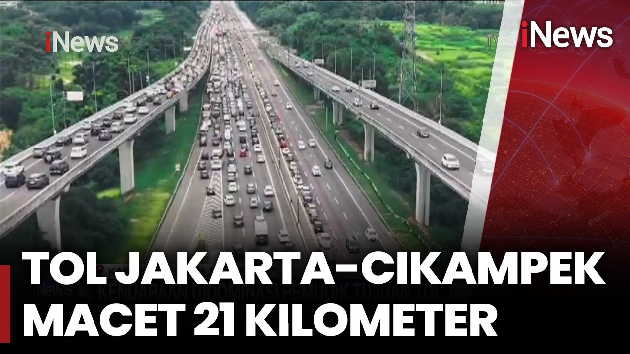 Macet 21 KM di Tol Jakarta-Cikampek Sejak Minggu Pagi | iNews Sore (22/3)
