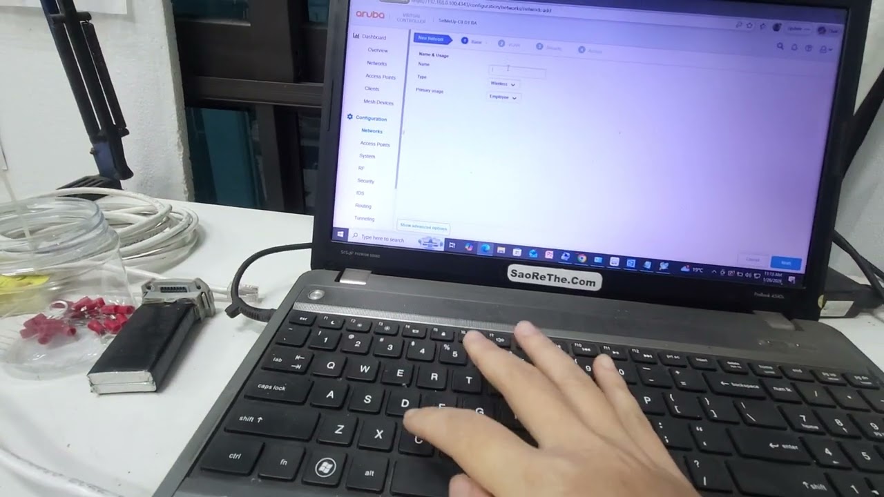 Hướng dẫn setup tên và mật khẩu wifi Wifi Aruba 225 Dòng wifi chuyên dùng cho khách sạn, nhà hàng