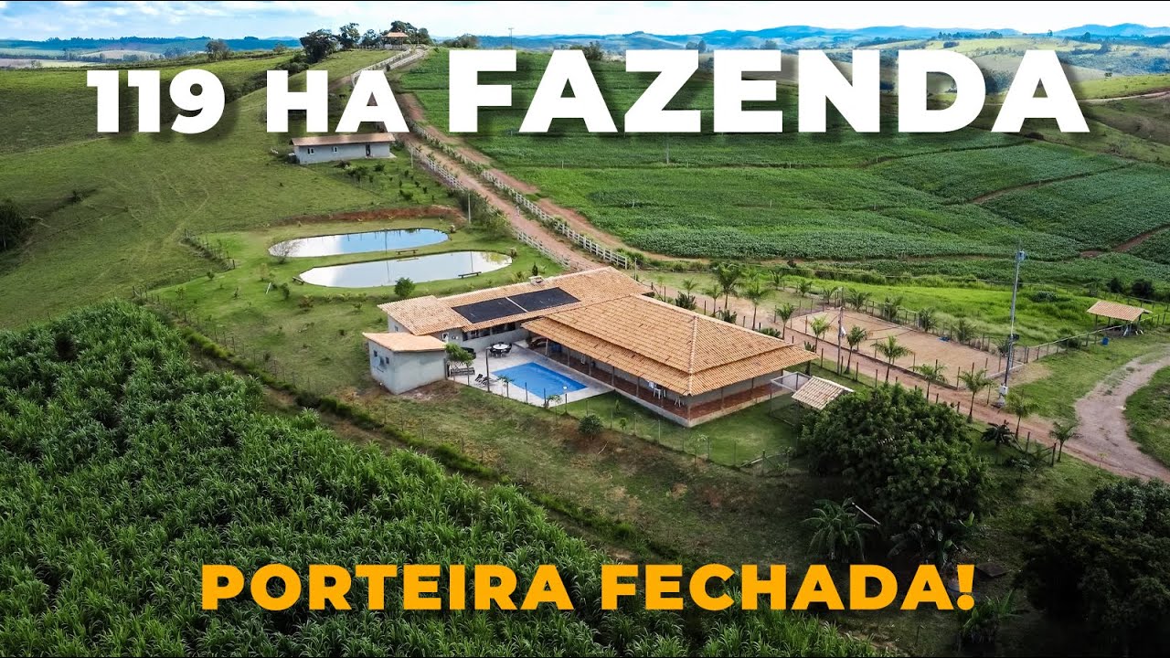 BELÍSSIMA FAZENDA 119 HECTARES, ÓTIMAS BENFEITORIAS, PORTEIRA FECHADA | R$ 4.000.000,00
