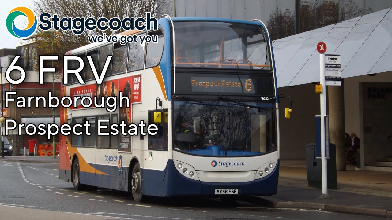 Full Route Visual: 6 Farnborough - Prospect Estate - Farnborough