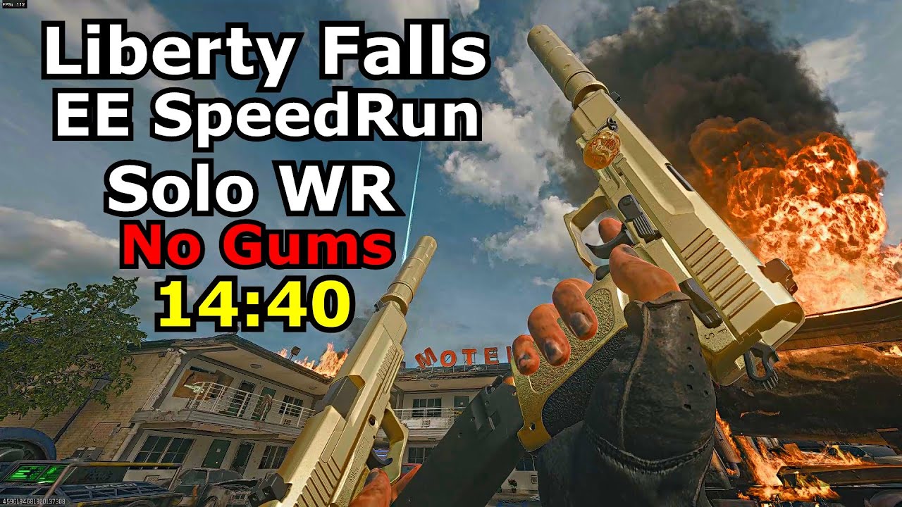 Liberty Falls Solo Easter Egg Speed Run World Record 14:40 by scottiei3 (black ops 6 zombies)
