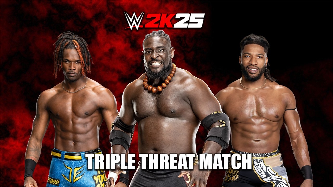 Je'Von Evans vs Oba Femi vs Trick Williams - WWE 2K25