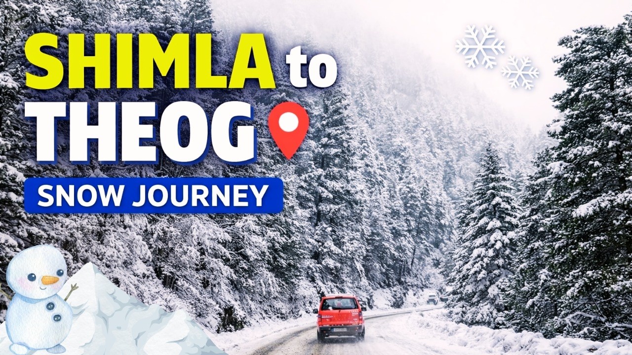 Shimla to Theog Snow Travel ❄️ #travel