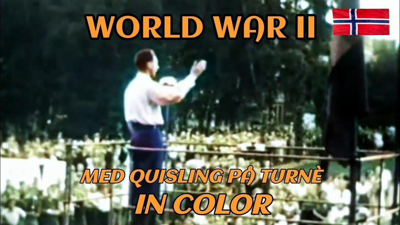 MED QUISLING PÅ TURNÈ  i 1933 - i farger.  #colorized #history #ww2