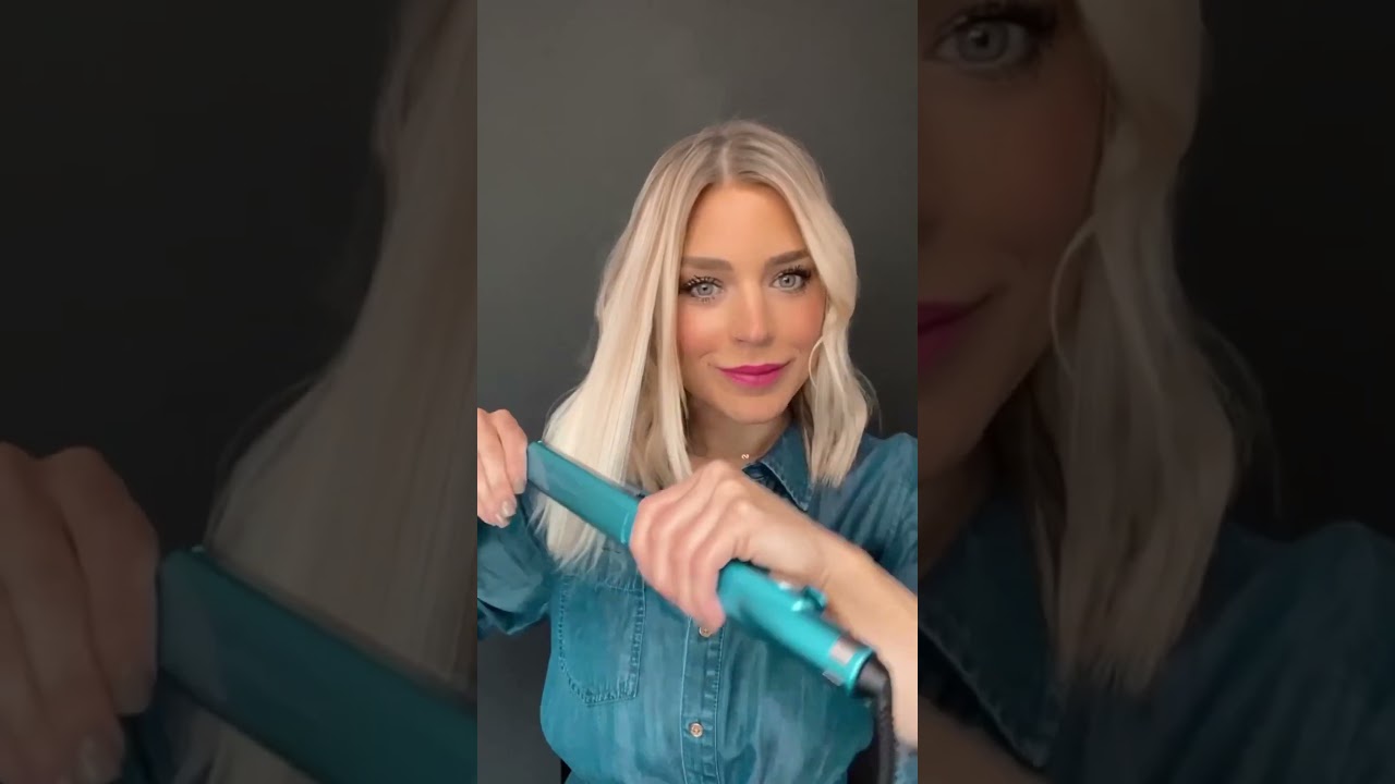 beach waves with a flat iron #beachwaves #flatironcurls #hairtutorial #hairtips #hair #hairhacks