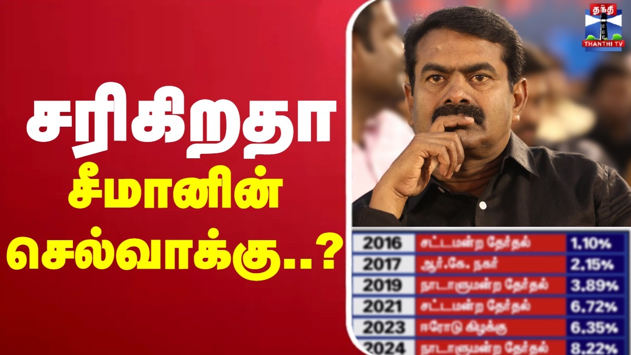🔴LIVE: NTK | Seeman | மதுராந்தகம், தாராபுரம் இடைத்தேர்தல்..   சரிகிறதா சீமானின்  செல்வாக்கு..?