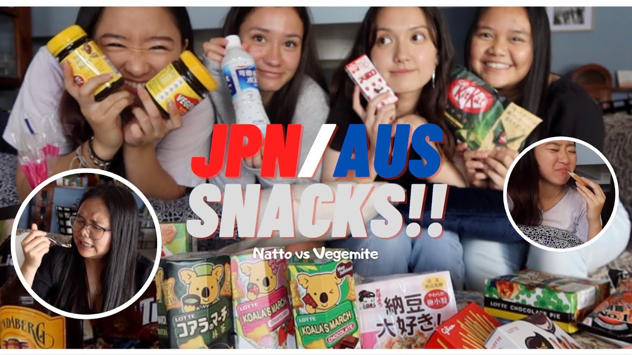 友達が納豆を初めて食べた反応が衝撃！/ Japanese snacks vs Aussie snacks