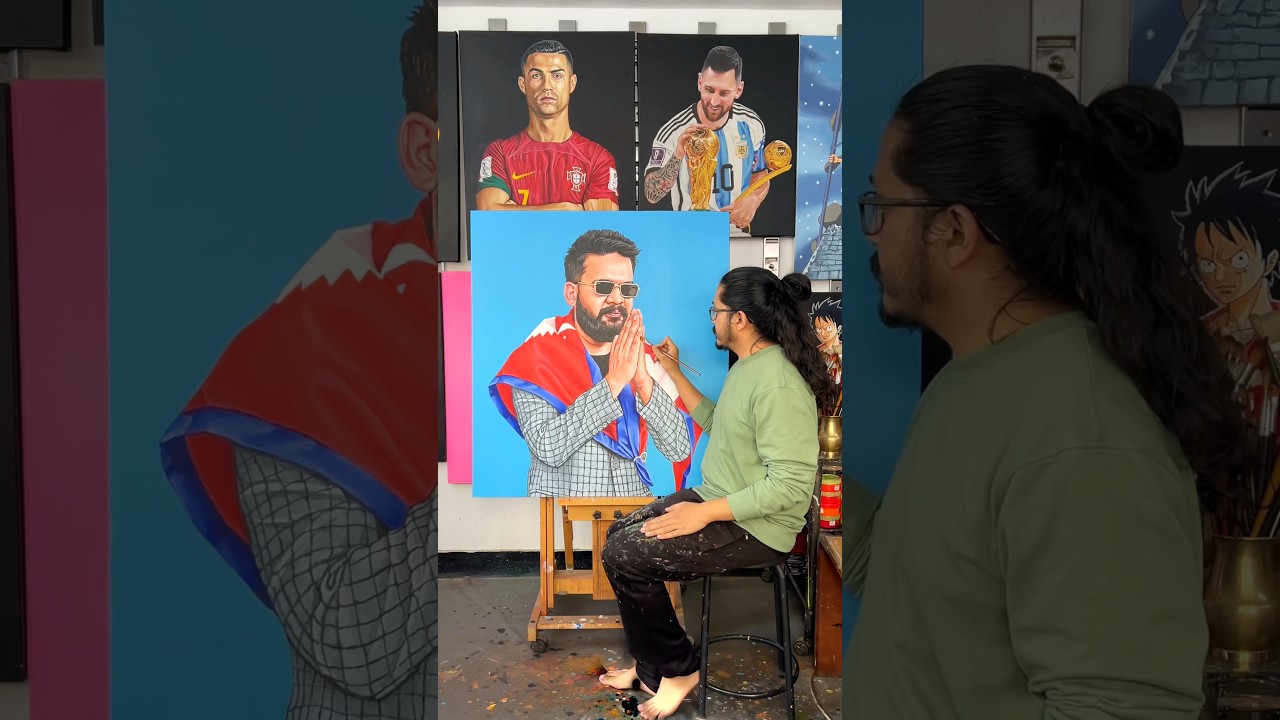 Balen Shah Painting ❤️ #balenshah #art #painting #nepal #balen