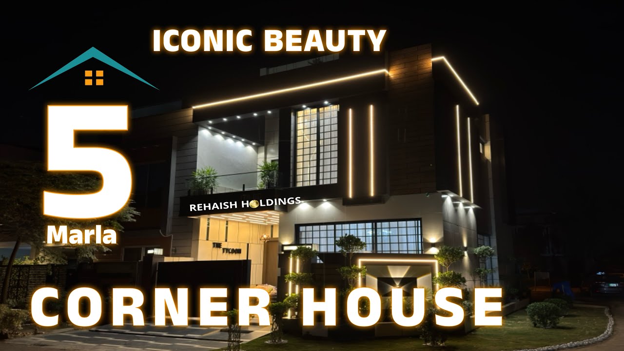 ICONIC BEAUTY! 5 Marla Dream Corner House For Sale Bahria Town Lahore