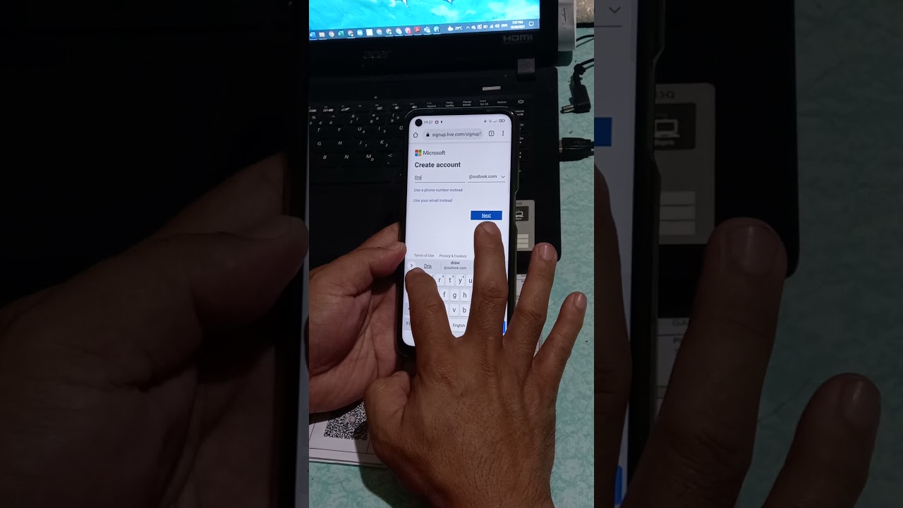 Paano gumawa ng Microsoft account  gamit ang andriod phone.